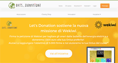 Desktop Screenshot of letsdonation.com